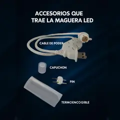 LIENXO - Manguera Decorativa 100 metros Luz de Navidad Azul 120 Voltios IP 65