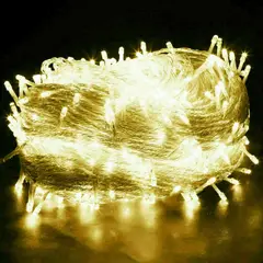 LIENXO - String Luces de Navidad Led 10 metros Luz Blanca Cálida 120 Voltios IP44