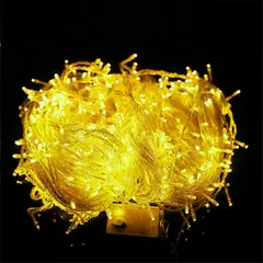 LIENXO - String Luces de Navidad LED 10 Metros Luz Amarilla 120 Voltios IP44