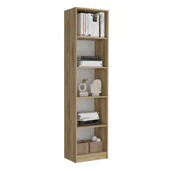VIRTUAL MUEBLES - Biblioteca Home Eco 180x45x30cm Macadamia