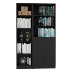 VIRTUAL MUEBLES - Combo Home Eco Wengue Incluye 2 Bibliotecas