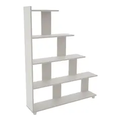 MADERKIT - Biblioteca Escalera Paris 135.3X106.5X21 Cajón M Blanco
