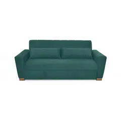 HOGAR VENECIA - Sofá Cama 3 puestos Hannover Tela 85x210x89 Petroleo