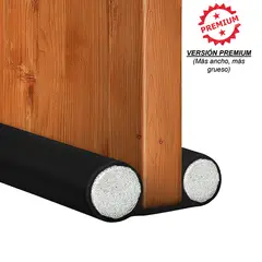 VELBROS - Tapon Puerta Burlete Protector Polvo Insecto Frio Aire Luz Olor Negro Prem