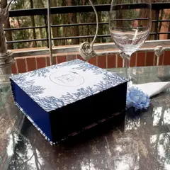 GENERICO - Servilletero Cuadrado Tamano 18x18x6 cm Oceano