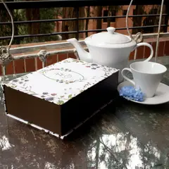 GENERICO - Caja Té Tamano 24x16x7 cm con 6 Divisiones Marazul
