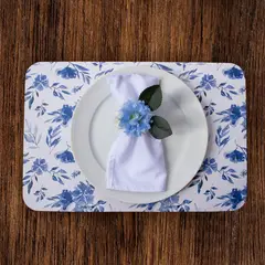 GENERICO - Setx4 Individuales de 41*27+ 4 Portavasos 10cm Ref.piñas