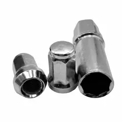 MAX SECURITY - Tuerca 7 Caras Cromada 12 Mm X 1.5