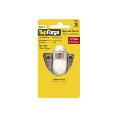 TOPFORGE - Tope para Puerta Tipo Codo Acabado Cromado