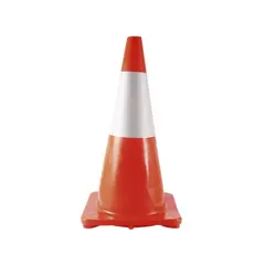TOOLCRAFT - Cono de Seguridad 70 cm x 36 cm Con Reflectivo