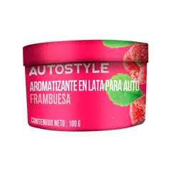 AUTOSTYLE - Ambientador En Lata En Gel Frambuesa X100 Gramos