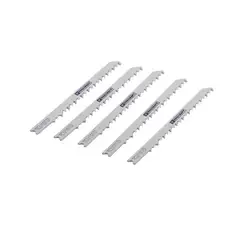 TOOLCRAFT - Set de Seguetas 5 Piezas Tipo U de 4 Pulgadas Acabado Grueso 6 DPP