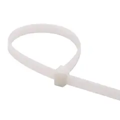 FULGORE - Set por 100 Amarres Cinchos Plásticos 10 cm Blancos 8 kg