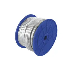 TOOLCRAFT - Cable de Acero 150 m Con Guardacabo Carga 417 kg