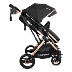BEBESIT - Coche para Bebé Tipo Moises Gold Lx Negro