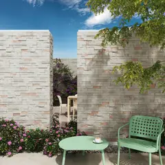GENERICO - Pared Lienzo Concreto Arq 50X20 Cm Venecia Plata Caja X0.50 M2