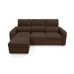 HOGAR VENECIA - Sofá en L Derecho Bethel 95x210x155 Chocolate
