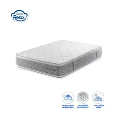 MUEBLES Y COLCHONES RELAX - Colchón Resortado Ultra Dream King 200X200X32 Cm