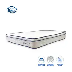 undefined - Colchón Resortado Vital Air Doble 140X190X22Cm