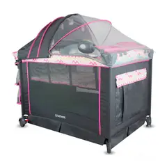 BEBESIT - Cuna Corral para Bebé Verona con Accesorios Rosado