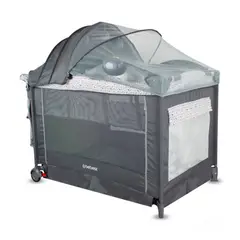 BEBESIT - Cuna Corral para Bebé Verona con Accesorios Negro