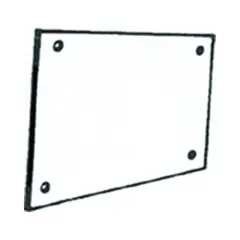 AIR KING - Panel para Salpicaduras de 60.96 X 91.44 cm Color Blanco