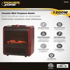 POWERZONE - Calefactor Cerámico Ptc 10 a 120v