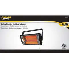 POWERZONE - Calefactor Montaje En Pared 750/1500w