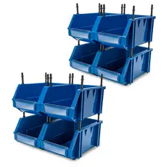 ENERGY PLUS - 8 Modulares Abiertos Organizadores Plásticos de Inventarios 20kg