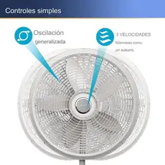 LASKO - Ventilador Oscilante 3 Velocidades 45 cm