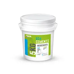 ECOCEMENTI - Microcemento Rustic Para Fachadas, Muros Y Pisos En Color Gris Plomo 5 Kg