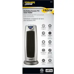 POWERZONE - Calefactor Eléctrico Osc 750/1500w