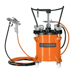TRUPER - Tanque para Pintura de 10 L. Incluye Mangueras y Pistola