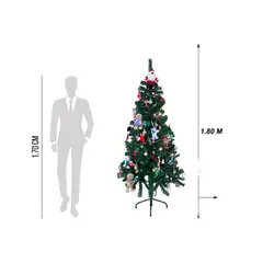 HOMESALE - Árbol de Navidad 1.80 metros Robusto 850 Ramas Verde
