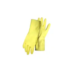 BOSS - Guantes de Látex Forrados con Flock Amarillos