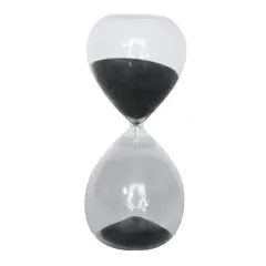 JUST HOME COLLECTION - Reloj Arena Vidrio 8X20 Cm Negro Cronos