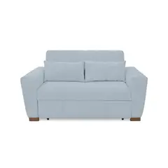 HOGAR VENECIA - Sófa Cama 2 puestos Hannover Tela 85x160x89 Plata