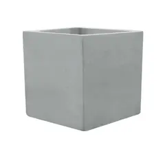 TUMATERA - Matera En Cemento Cubo Liso 40 Cm Gris