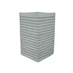 TUMATERA - Matera En Cemento Columna Acanalada 70 Cm Gris