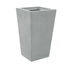 TUMATERA - Matera En Cemento Piramidal Lisa 70 Cm Gris