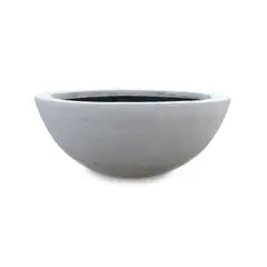 TUMATERA - Matera En Cemento Bowl Liso 50 Cm Gris
