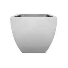 TUMATERA - Matera En Cemento Piramidal Lisa 37 Cm Gris