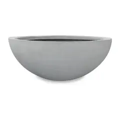 TUMATERA - Matera En Cemento Bowl Liso 50 Cm Gris