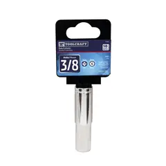 TOOLCRAFT - Copa Estándar 3/8 Pulgadas de 6 Puntas Mando 3/8 Pulgadas