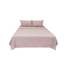 HOMETEX - Sábana Queen Natural Palo De Rosa