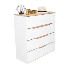 RTA DESIGN - Cómoda Z 80 Bicolor 4 cajones 89x80 Rta Blanco Duna