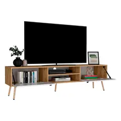 RTA DESIGN - Rack Para TV 75'' 180X48 Huna Rta Macadamia Blanco