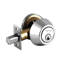 TOPFORGE - Cerradura de Seguridad Con Mariposa Cromo Mate