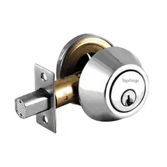 TOPFORGE - Cerradura de Seguridad Con Llave Cromo Mate