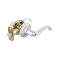 TOPFORGE - Chapa para Baño de Manija Curva Cromo Mate